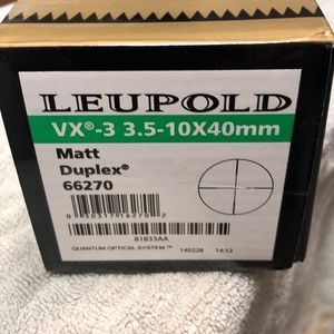 Leupold Scope new in box